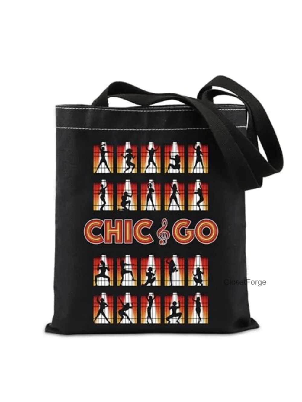 Musical Tote Bag Canvas Reusable Gift for Theater Fans